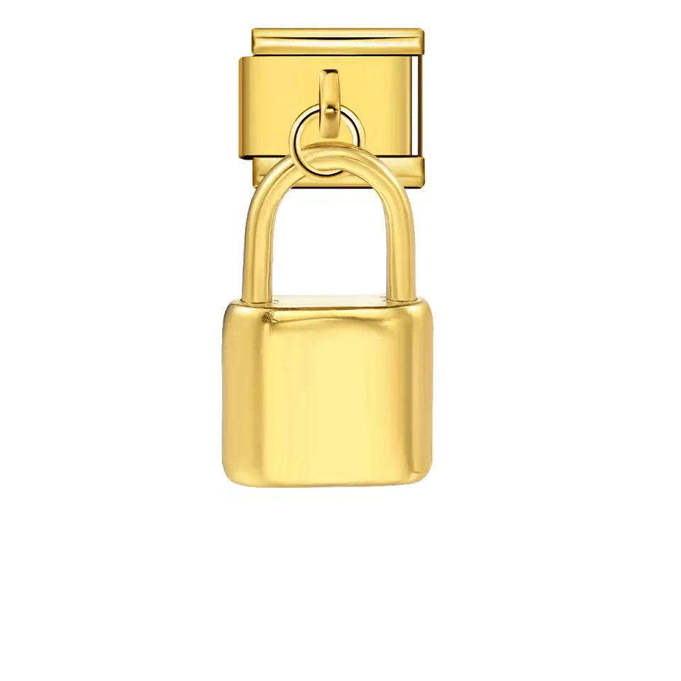 Dangling Gold Lock