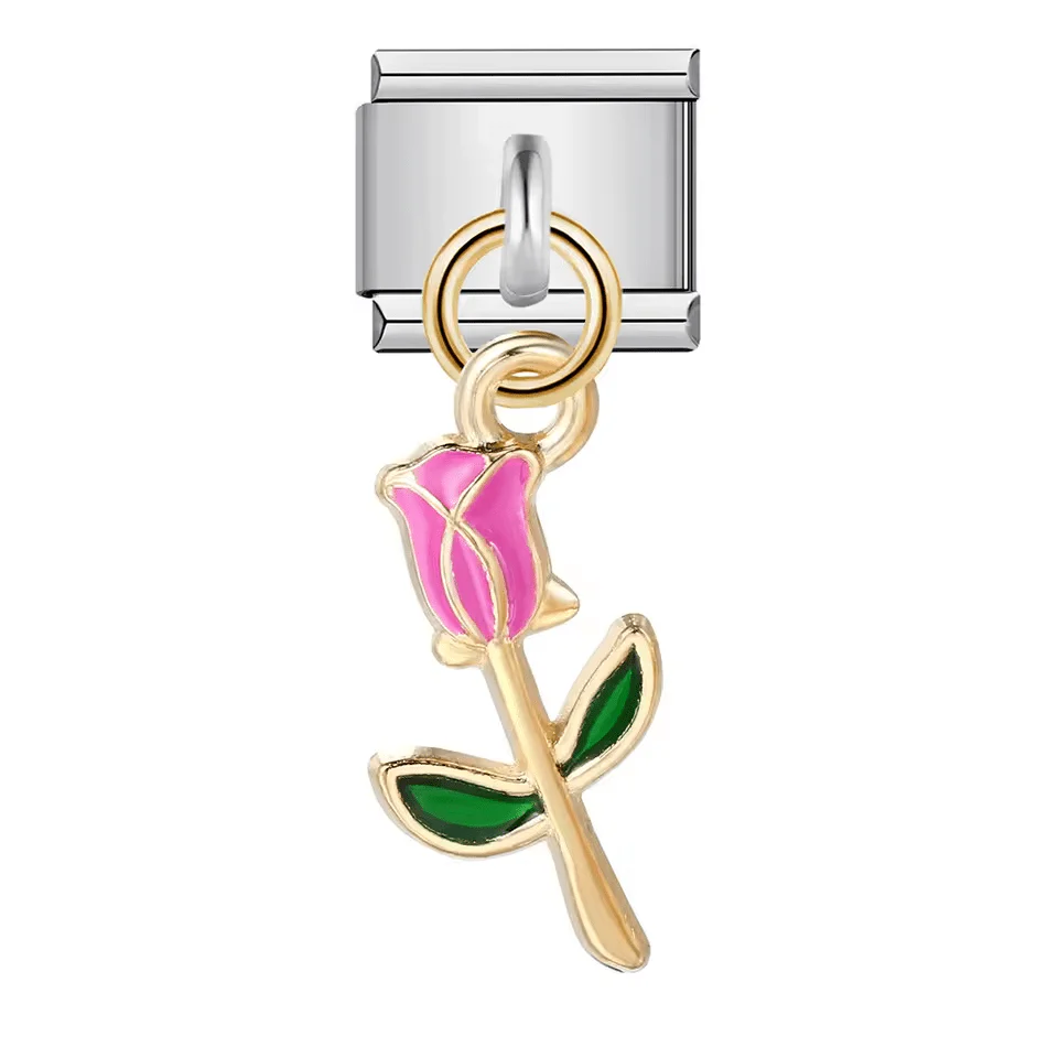 Dangling Pink Rose