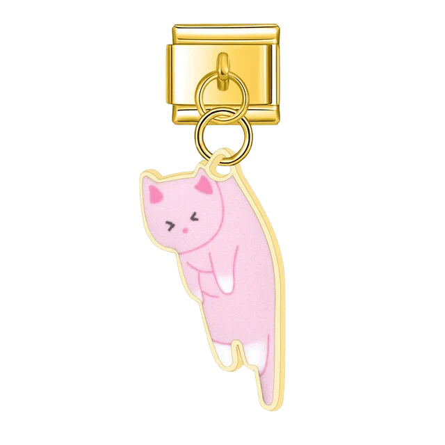 Dangling Pink Kitten