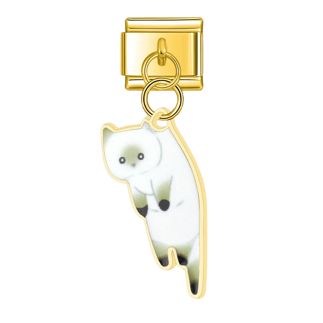 Dangling White Kitten